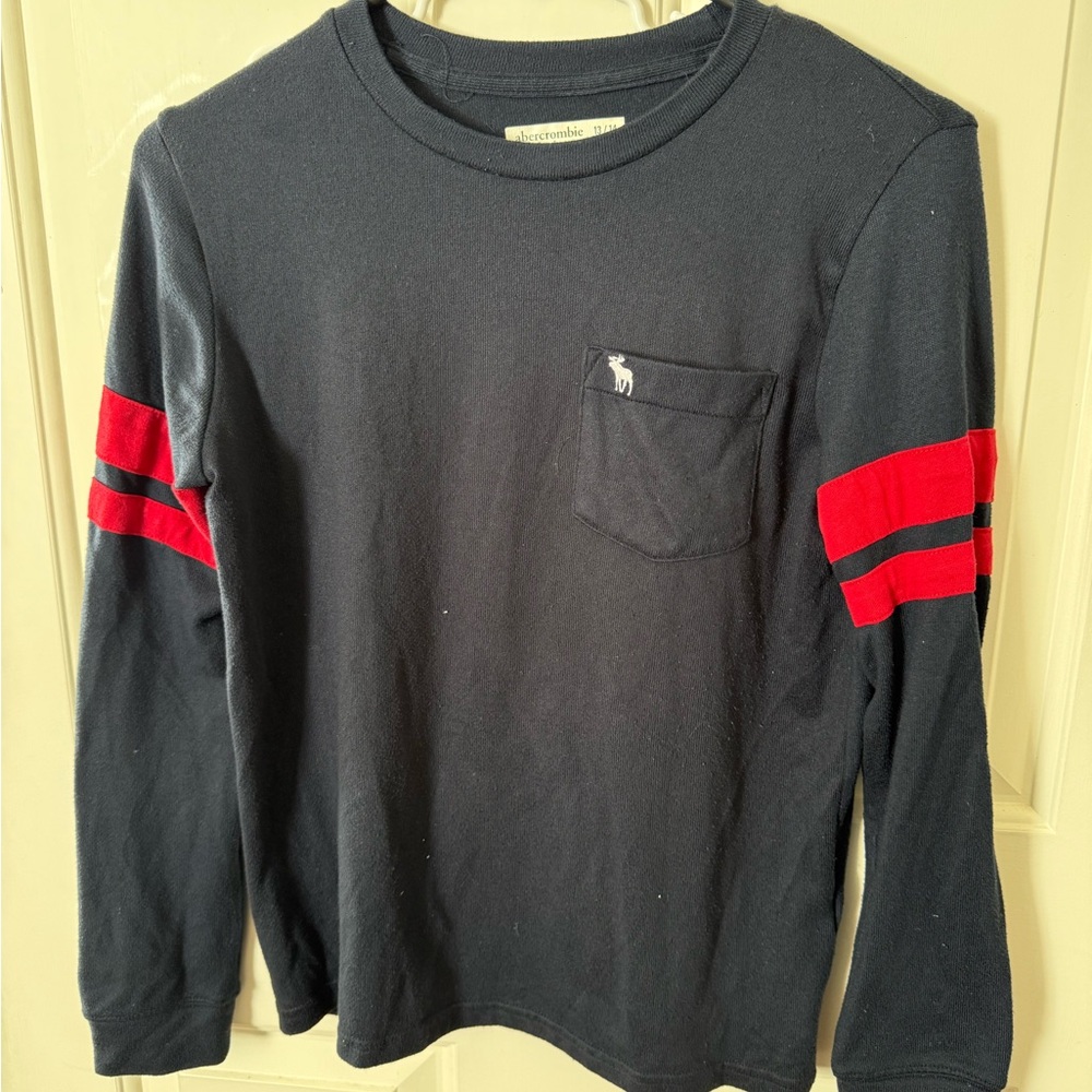 Abercrombie Kids Long Sleeve Shirt with Red Stripes